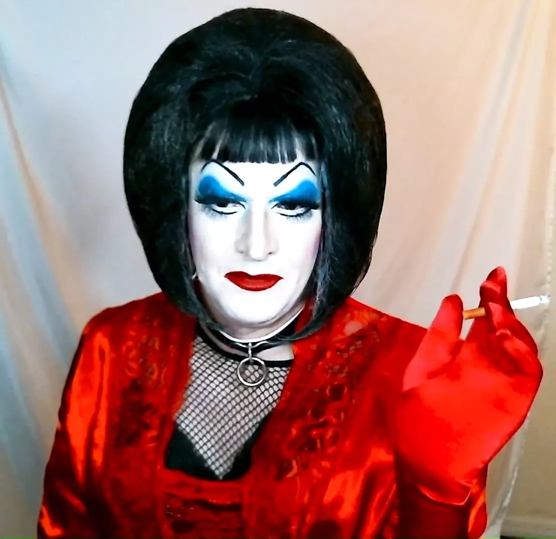 Heavy Makeup Sissy Sub Smokes while talking dirty on cam