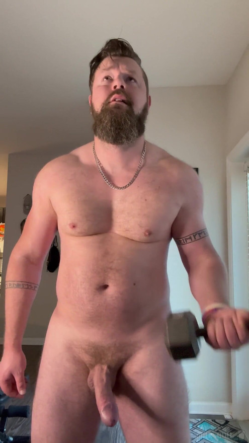 Hung Muscle Hunk Cums Multiple Times Hands Free | Clip 2
