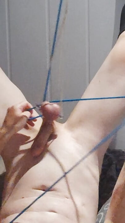 Hanging on my Balls and wanking