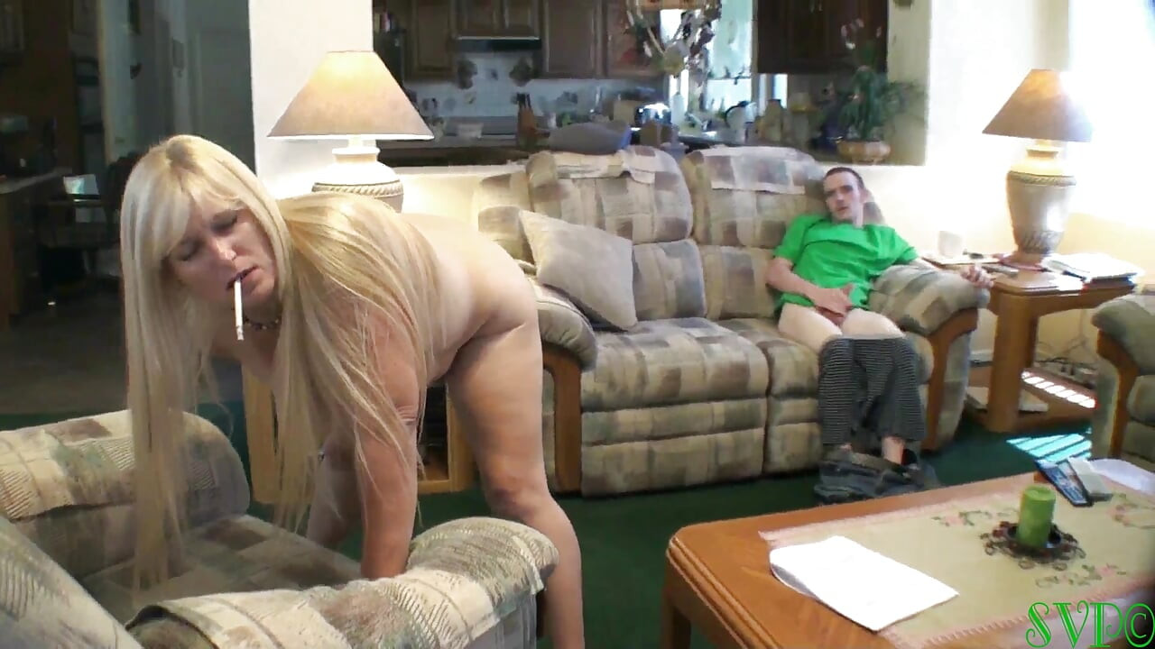 My Cougar BBW Stepmom Helps Me Masturbate