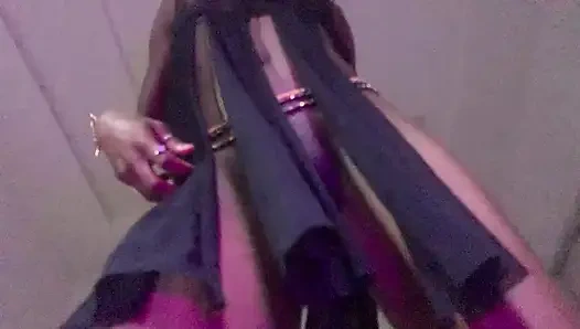 Slow motion ebony teen sexy dance winding wet  pussy  close up