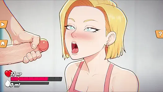 Android 18 Gears Deep - Android 18 Meninggalkan Krillin Kering