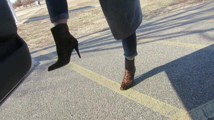 modeling  my stuart weitzman boots