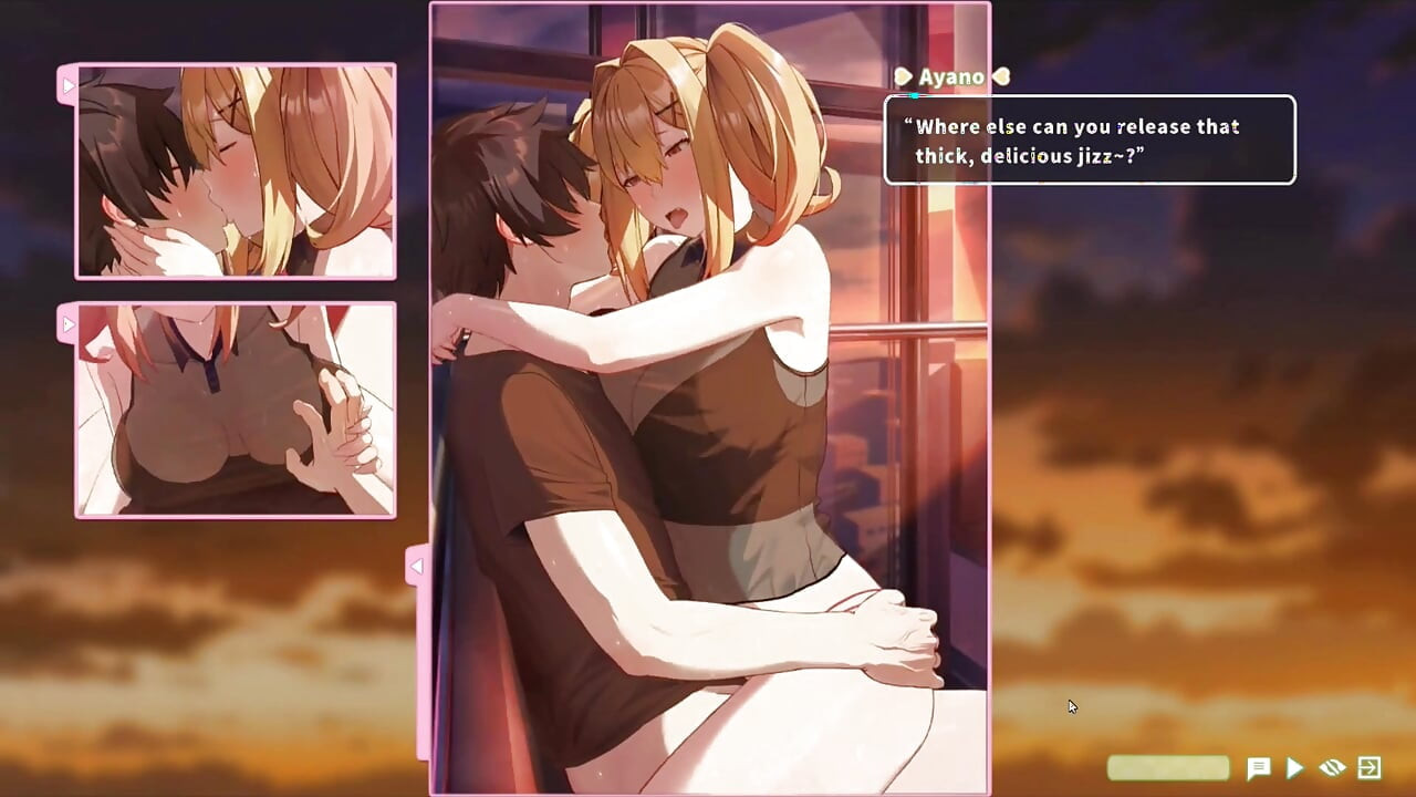 हेनतई गेम - Summer Clover - Ferris Wheel Sex - Ferris Wheel पर सुनहरे बालों वाली की चुदाई