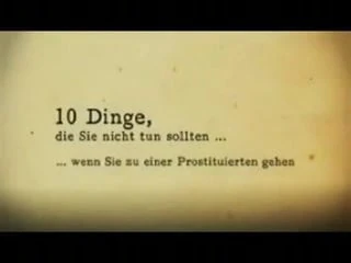 10 Dinge, die man bei einer Prostituierten nicht tun sollte