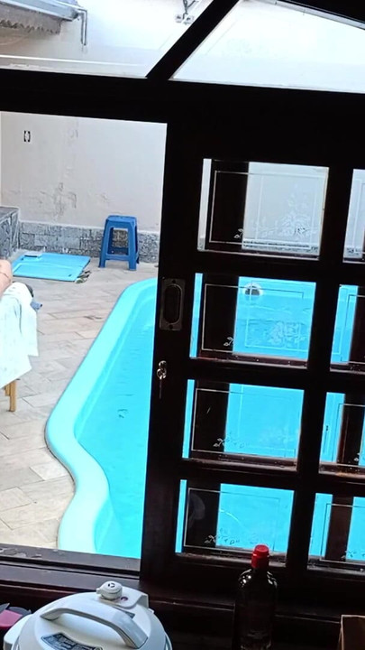Spectacular moment from "She went to get a massage by the pool and ended up getting a handjob and blowjob"