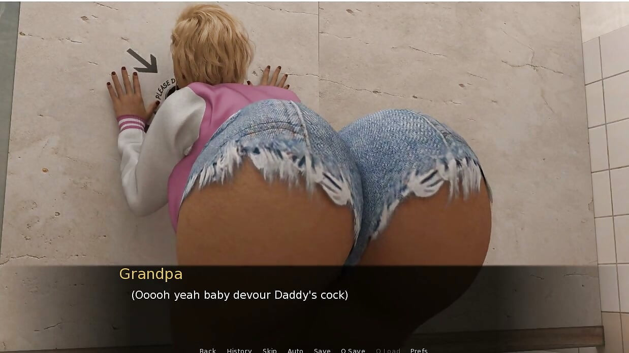 Visite d’un papi - gameplay - jeu de rôle - glory hole et sexe en bikini avec twerking avec un gros cul