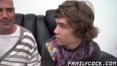 Stepsons forbidden hardcore threesome pounding with daddy