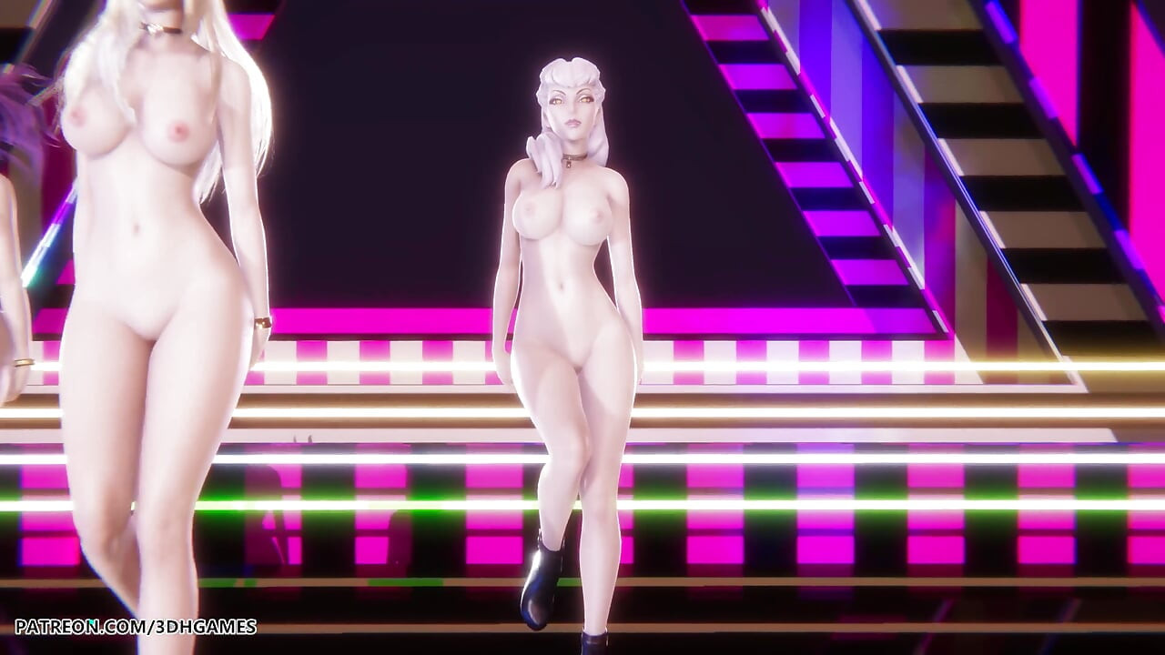 Babymonster - Forever - Ahri, Akali, Evelynn Sexy Naked Dance League of Legends Hentai Uncensored