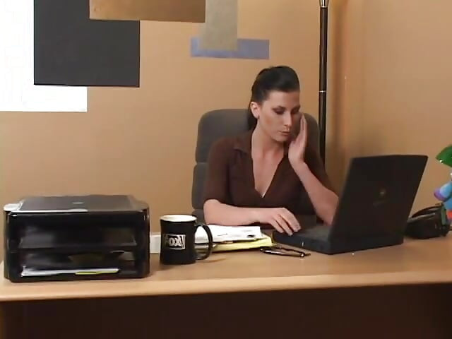 Hot lesbian girls strip nude and lick pussy in the office