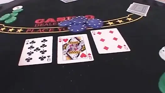 Mega ateşli esmer hatun pokerden sonra sikiliyor