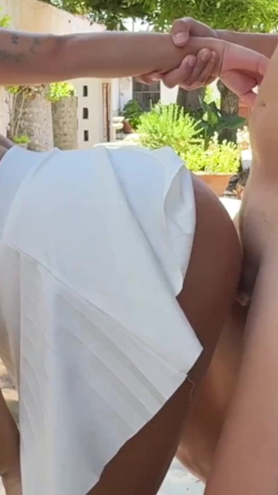 I give my BUSTY Latina STEPSISTER a nice FUCK with MILK in her TIGHT PUSSY OUTDOORS, Fucking XXX | Clip 1