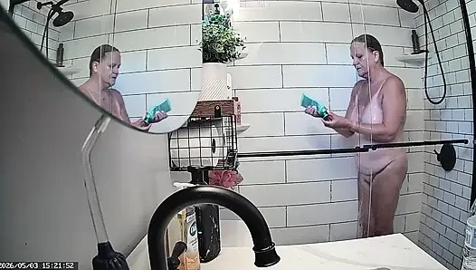 Mrs. Joanne Tanner a Real Public Schoolteacher Captured in the Shower 05-01-26 & 05-03-26