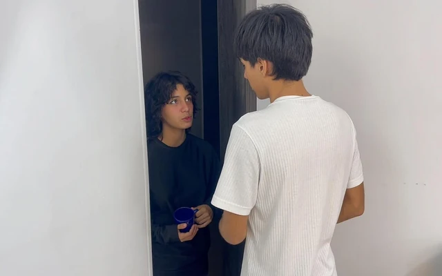 The New Neighbor in My Unit Is Very Horny and Comes to Ask Me to Fuck Her Hard and Cum Inside Her