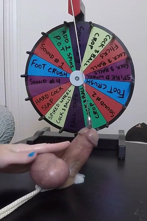 She Inserts a 30cm Probe All the Way Into His Meaty Cock - Playing BDSM Roulette
