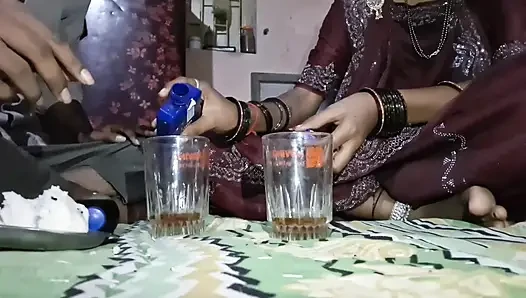 Step sister ko drink karake chaudah behen ki badi chhoot bade boobs