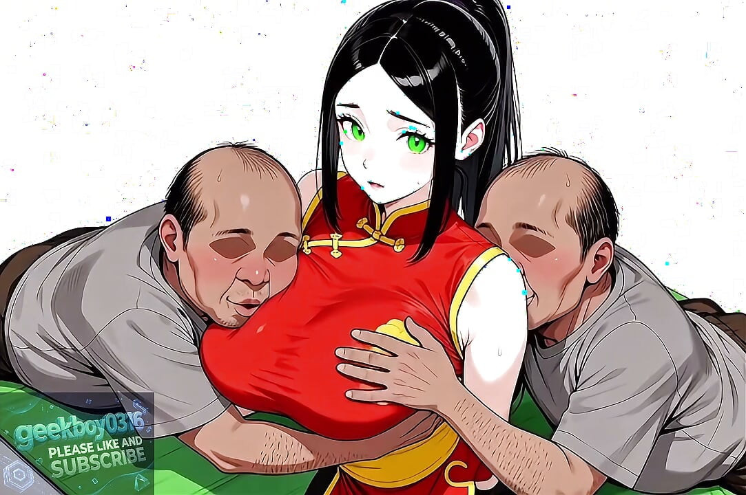 The red chinese dress girl is kind to everyone - 3d hentai ai HD