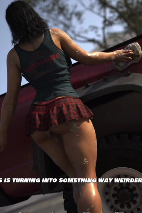 Friend's Hot & MILF Stepmom Wash My Car - MILF Obsession - E42