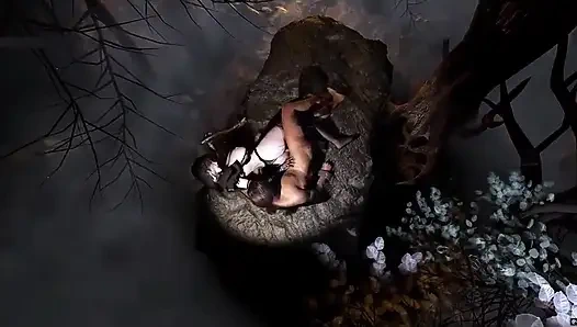 Цифровая богиня фантазии Пламя - 3D анимация, хентай