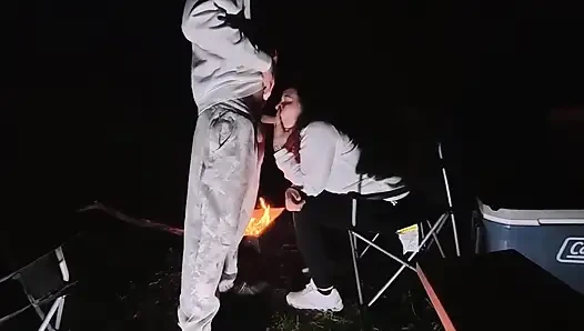 Wife Bent Over and Used Outside at Camp Trying to Get Caught