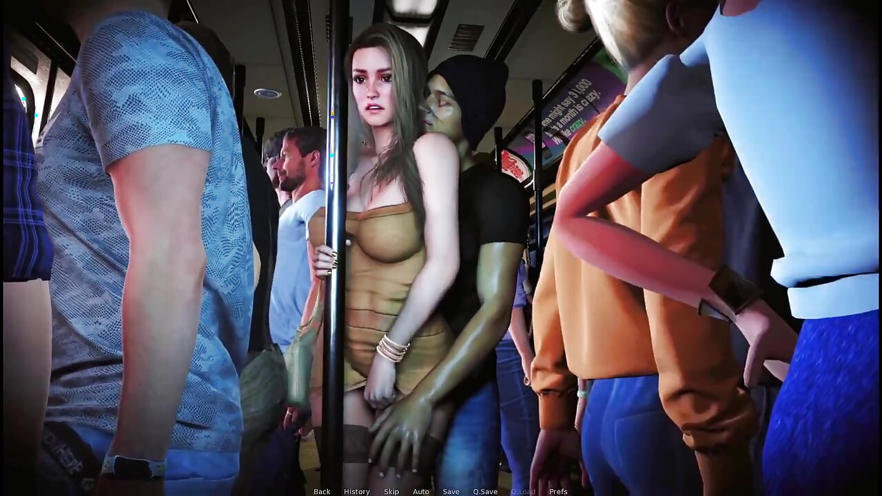 Awam Sofia Real Fuck Edition - Sidestory: Sofia Dresses Like a Total Whore on the Crowded Train, and Gets Fucked