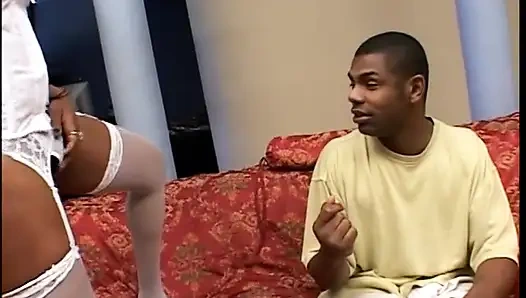 Black girl loves black cock down her throat