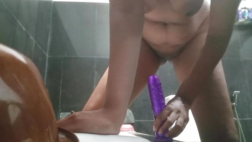 Crazy Cambodian Cougar Maxine X Does 24 Inch Dildo & Machine