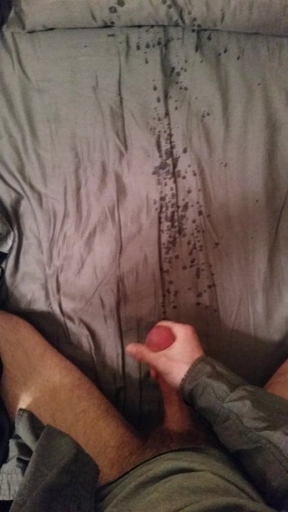 huge cumshot from thick cock