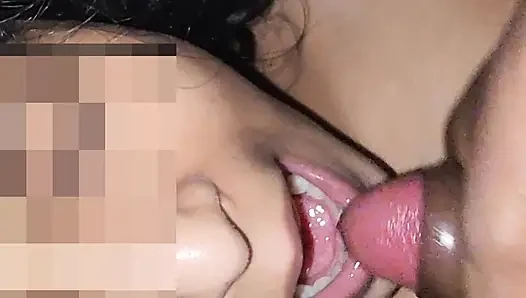 My beautiful girlfriend loves to eat my hot cum every time