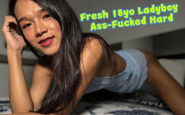 新鲜的 18 岁人妖肛交硬
