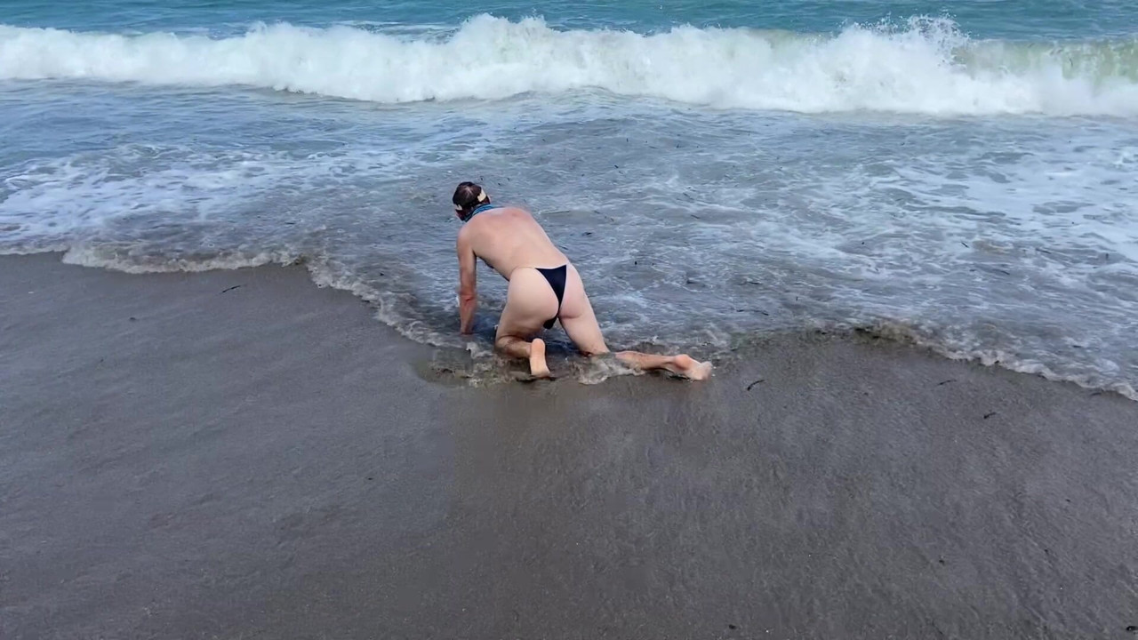 Fun sexy ocean bikini video