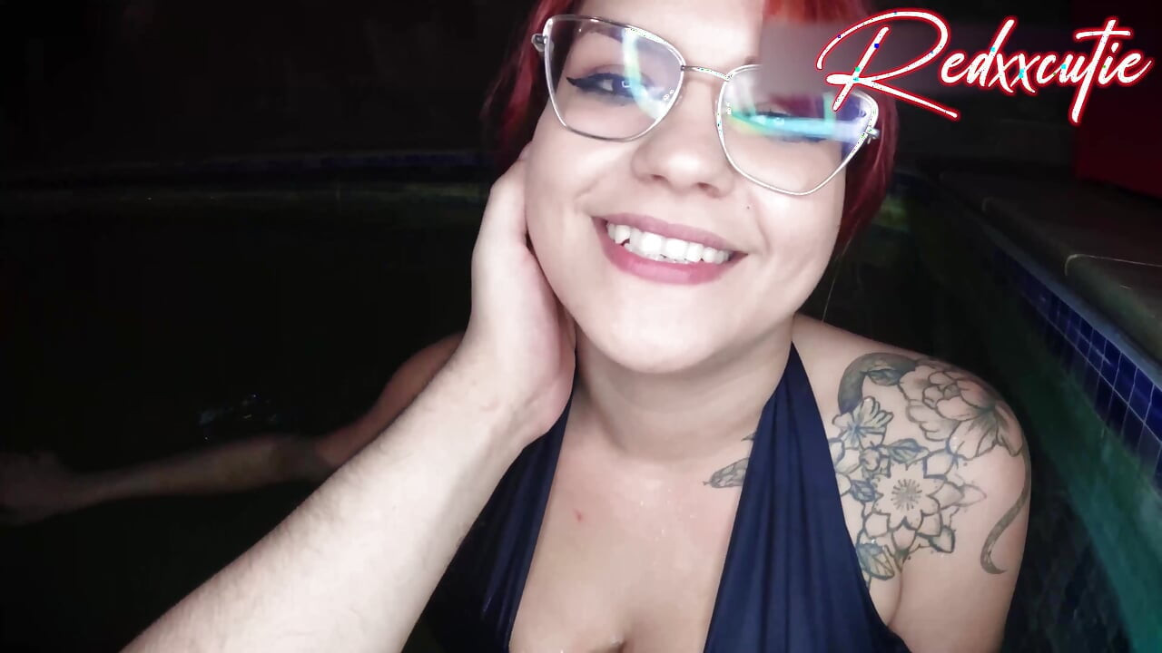 The Naughty Guy Fucked My Pussy in the Pool and Came Inside Me on the Bed
