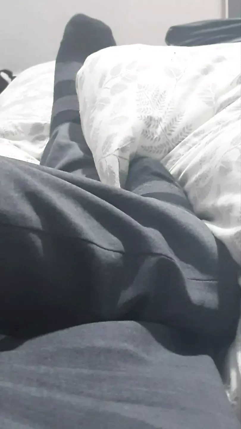Step mom in bed handjob step son dick making him hard