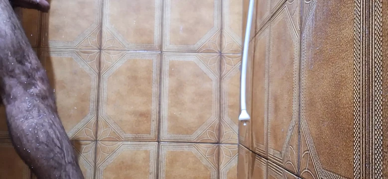 Taking a shower