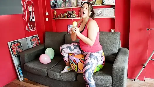 Ride and Deflate Beachball with Leggings - Bunny Looner
