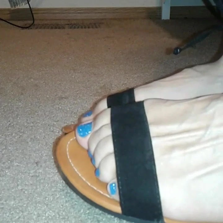 My feet in sandals