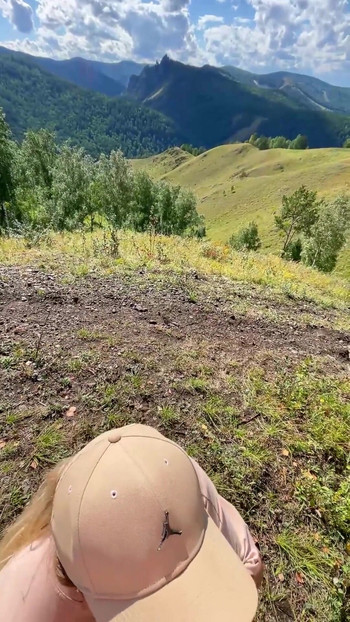 Captivating moment from "Public Fuck Fat Ass Girl While Hiking - Horny Diary Hiking"
