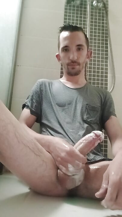 Handjob in the shower