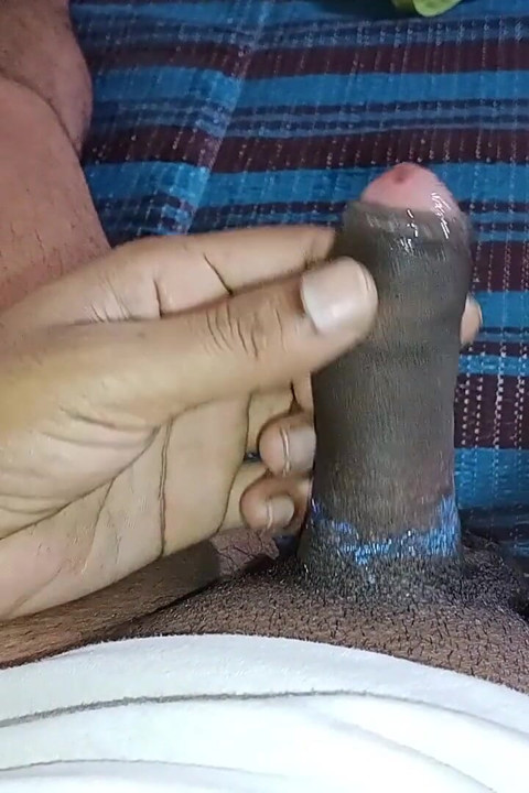 Big Pink Head Dick Slowly Close up