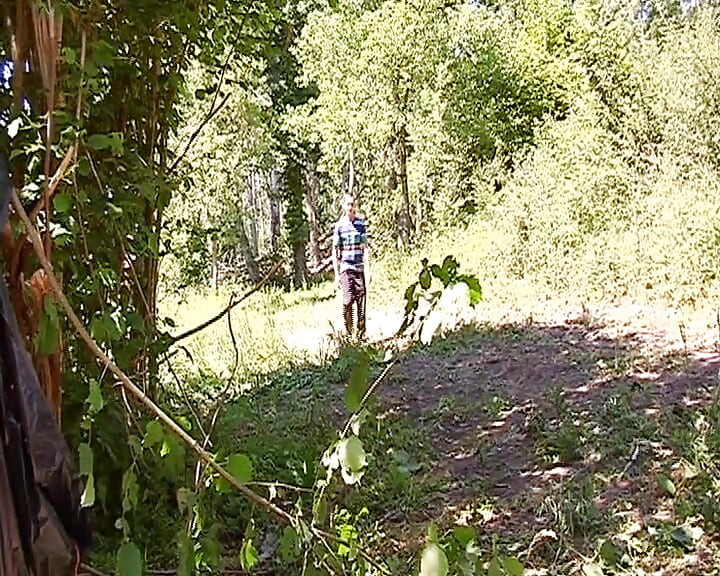 Sexy French babe enjoys hot anal threesome in the woods