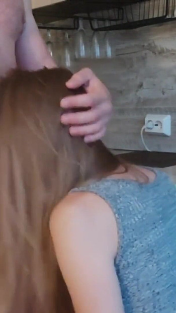 Captivating moment from "My pussy is stretched by his cock and hands"