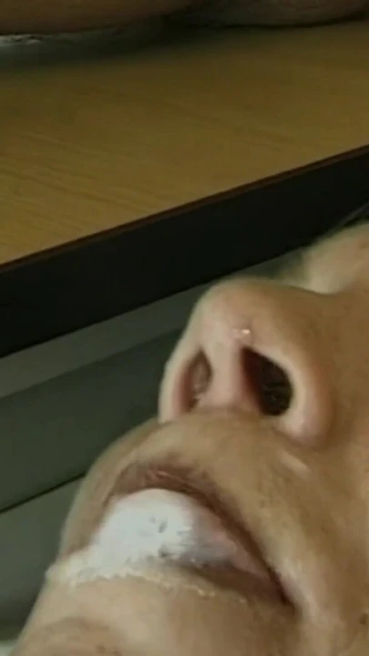 Must-see moment from "German beauty get's spam on her pretty face"