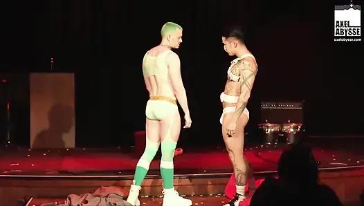 Anal savaşçılar axel abysse ve yoshi kawasaki ile canlı yumruk sokma performansı