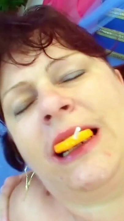 Epic moment from "Chubby old woman caught masturbating and Seduced to Fuck by Teen"