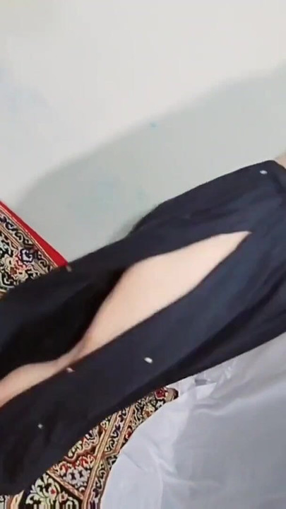 Emotional moment from "Arabic sexy hot girl wearing black hijab in house doing sensual dance, Desi Indian slut Amrozia"