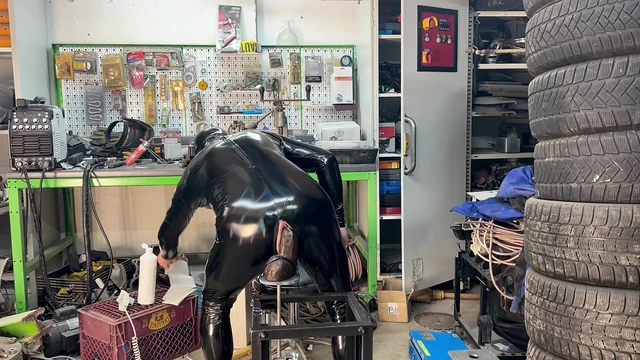 Garage Gimp Fucking machine Bam Dildo + 7.6 cm 40cm Long monster