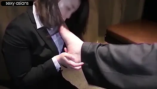 Married Office Worker at Investment Firm, Composed Look Hides a Private Unseen Side Captured Fully
