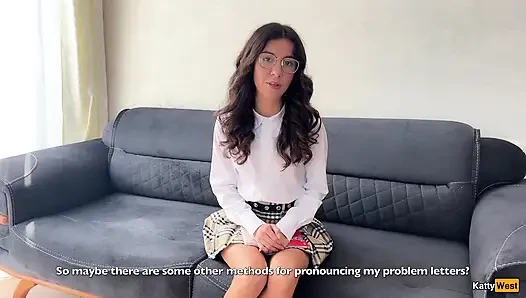 Terapis ucapan mengajari muridnya dan menidurinya di semua lubang untuk memperkuat pengetahuan