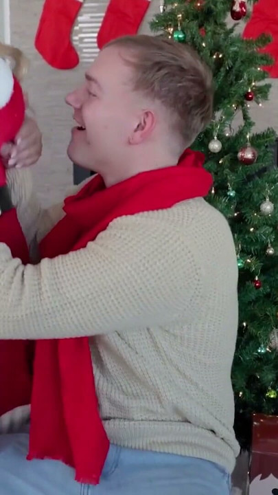 The Kind And Giving Mrs. Claus Takes Joshua's Face And Pushes It Right Into Her Huge Tits | Clip 1