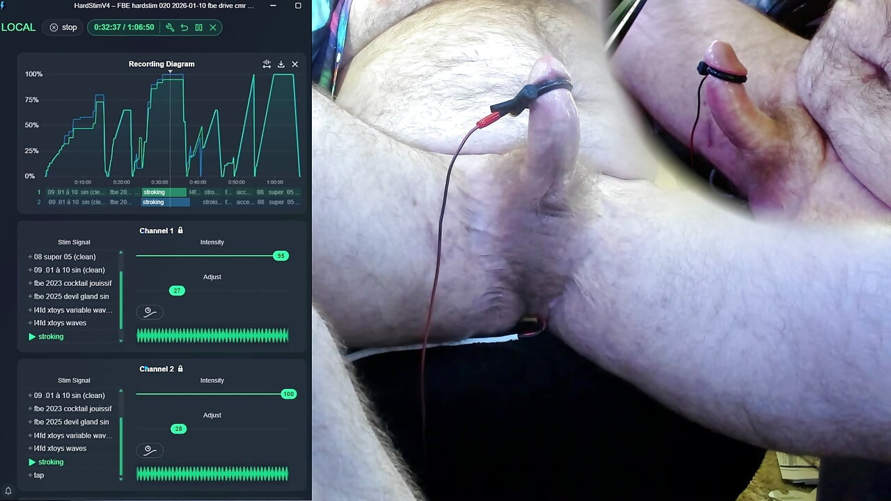 FBE hardstim 020, autre chevauchage (électrode différente)